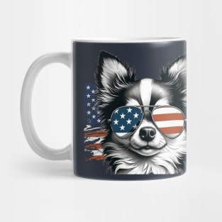 Chihuahua Sunglasses American Flag 4th of July Mug